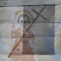 10 strop prezbiterium w trakcie prac